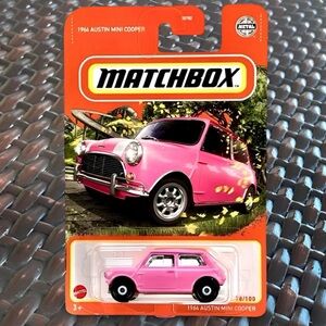 💖💕1964 Austin Mini Cooper Pink Matchbox
